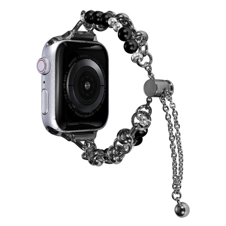 Pearl Bracelet Metal Watch Band, For Apple Watch SE 2023 44mm, For Apple Watch Ultra 49mm, For Apple Watch SE 2023 40mm, For Apple Watch 8 41mm, For Apple Watch Ultra 2 49mm, For Apple Watch 8 45mm, For Apple Watch SE 2022 40mm