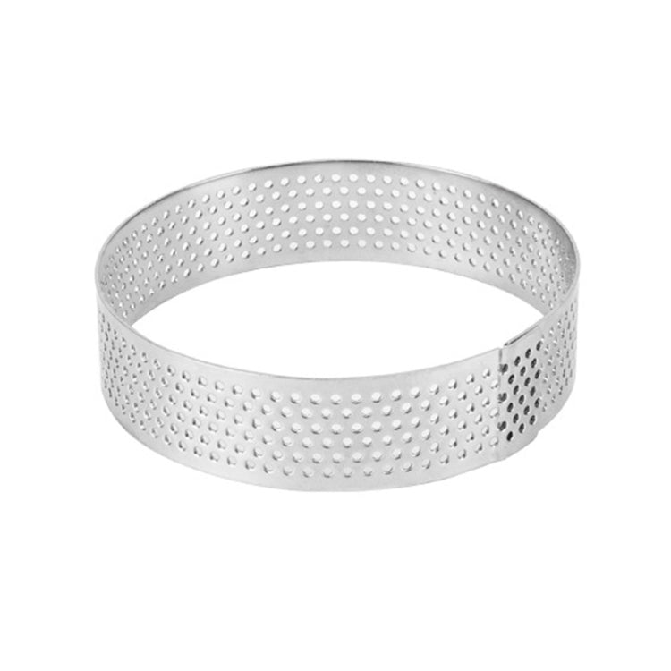 BN1006 Stainless Steel Mousse Circle Thickened Perforated Cake Mold DIY Baking Tools, Round(3 inches), Oval(5.5 inches), Round(3.5 inches), Oval(7.2 inches), Rectangle(3.9 inches), Love(3.1 inches), Rectangle(4.3 inches), Rectangle(4.7 inches)