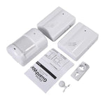 2 to 1 PIR Infrared Sensors Wireless Doorbell Alarm Detector for Home / Office - Trustpick