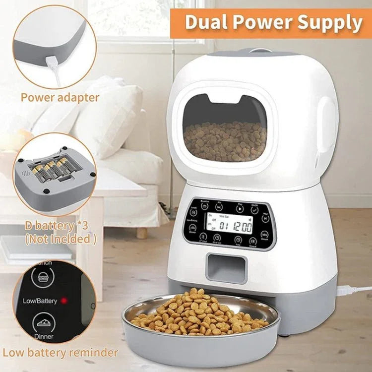 3.5L Elf Pet Feeder Automatic Feeder - Trustpick