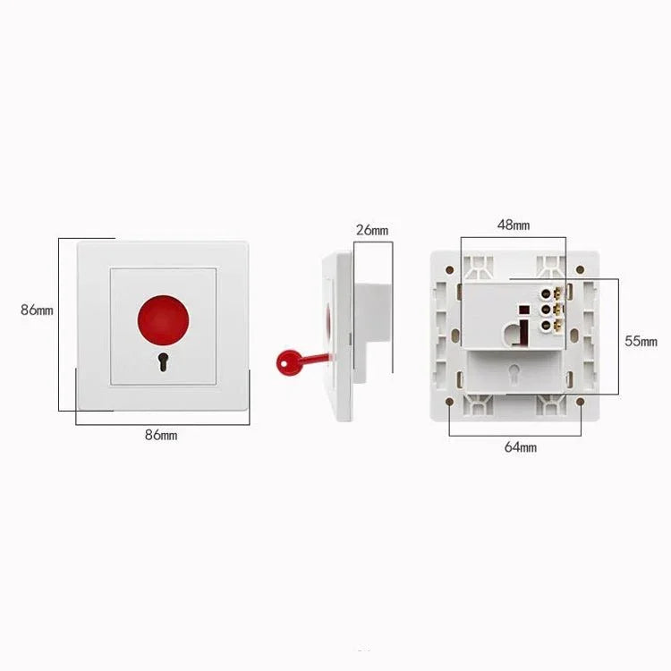 5 PCS PA86 Key Reset Manual Help Alarm Emergency Call Button - Trustpick