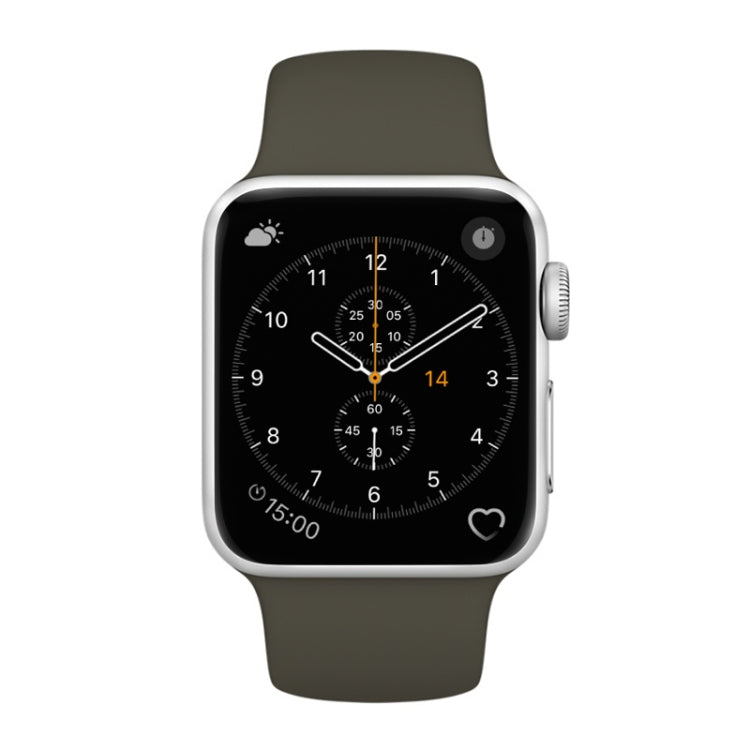 For Apple Watch Series 3 & 2 & 1 38mm Fashion Simple Style Silicone Wrist Watch Band, For 38mm