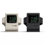 Retro Style Silica Gel Apple Watch Charging Dock Stand Holder Station