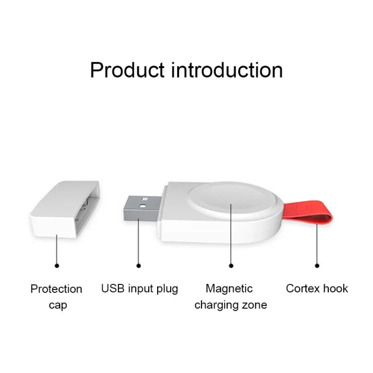A3 Universal Portable Qi Standard Magnetic Wireless Charger for Apple Watch Series 4 & 3 & 2 & 1
