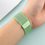 For Apple Watch Series 7 41mm / 6 & SE & 5 & 4 40mm / 3 & 2 & 1 38mm Color-changing Magnetic Nylon Watch Band, 40mm