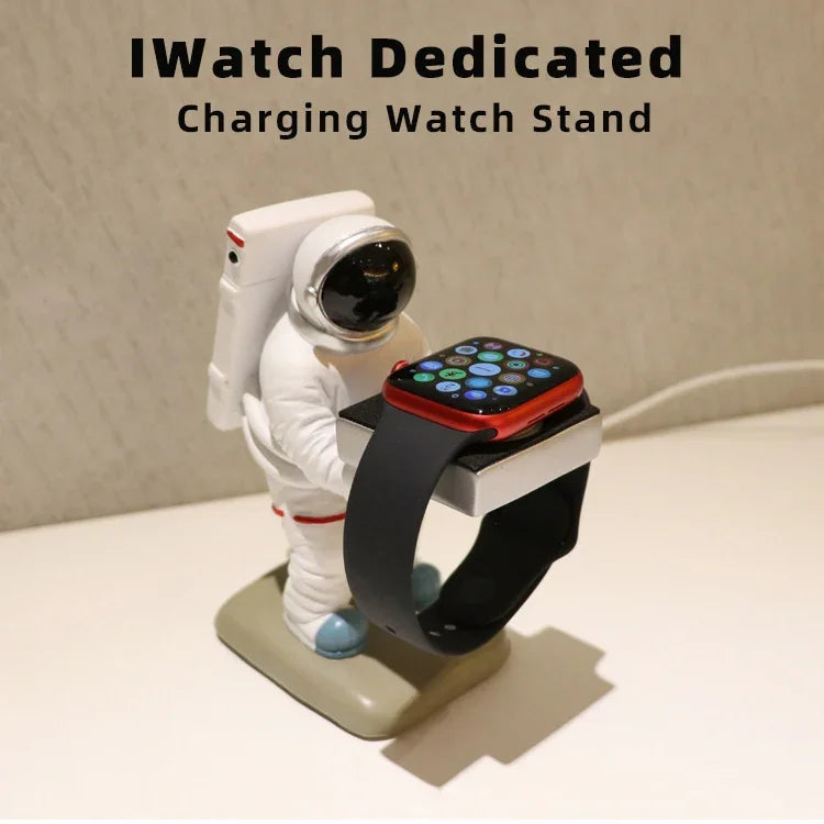 Astronaut Spaceman Wireless Charging Holder For Apple Watch, For Apple Watch