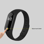 TLW25 0.42 inch OLED Display Bluetooth Smart Bracelet, IP66 Waterproof, Support Heart Rate Monitor / Pedometer / Calls Remind / Sleep Monitor / Sedentary Reminder / Alarm / Remote Capture, Compatible with Android and iOS Phones, 25 Black, 25 Blue