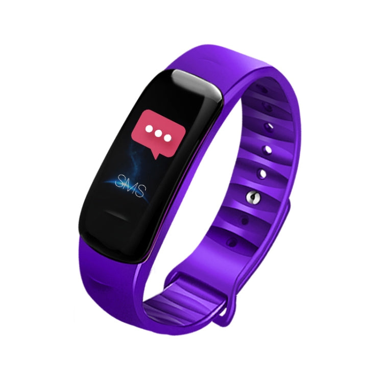 DOMIN0 C1S 0.96 inches IPS Color Screen Smart Bracelet IP67 Waterproof, Support Call Reminder /Heart Rate Monitoring /Blood Pressure Monitoring /Sleep Monitoring /Sedentary Reminder / Remote Control