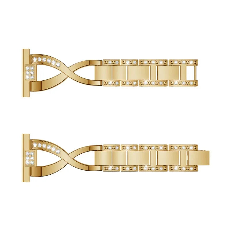 X-shaped Diamond Stainless Steel Wrist Strap WatchBand for Galaxy Watch Active 20mm