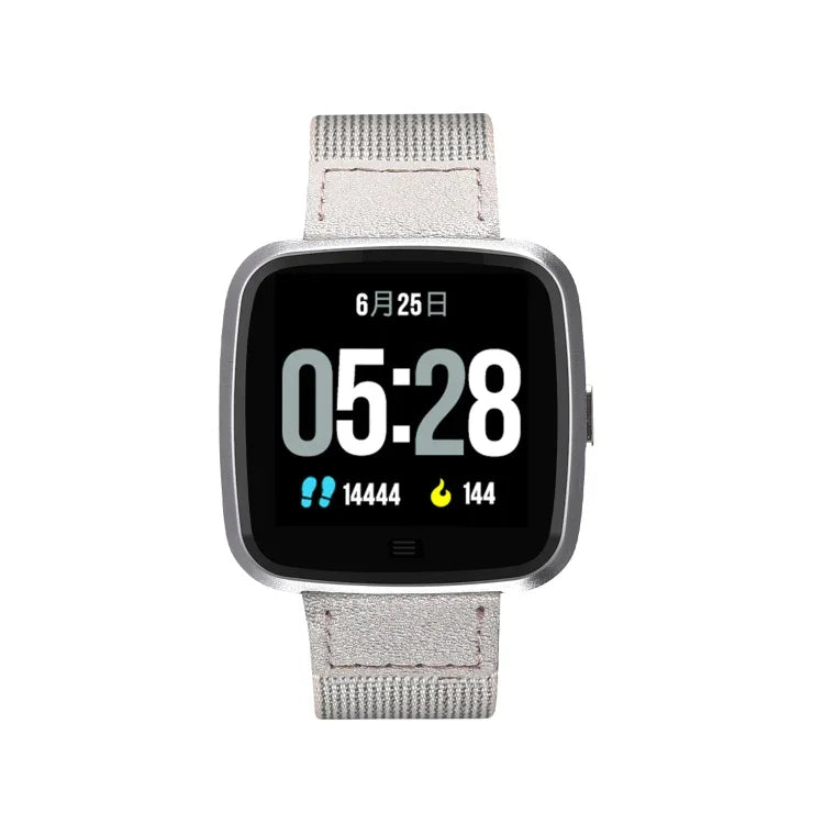 DTNO.1 G12 1.3 inches OLED Color Screen Smart Bracelet IP67 Waterproof, Nylon Watchband, Support Call Reminder /Heart Rate Monitoring /Sedentary Reminder /Multi-sport Mode