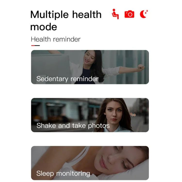 KY108 1.3 inches 240x240 Resolution Smart Bracelet IP67 Waterproof, Support Call Reminder /Heart Rate Monitoring /Sleep Monitoring /Blood Pressure Monitoring /Blood Oxygen Monitoring
