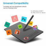 VEIKK A15 10x6 inch 5080 LPI Smart Touch Electronic Graphic Tablet, with Type-C Interface, A15 Red, A15 Gold, A15 Blue
