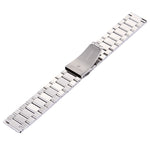 22mm Three Flat Buckle For Samsung Gear S2 Classic Smart Watch Butterfly Buckle 3 Beads Stainless Steel Watchband