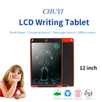 Portable 12 inch LCD Writing Tablet Drawing Graffiti Electronic Handwriting Pad Message Graphics Board Draft Paper with Writing Pen, 12 inch Black