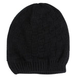 Square Textured Knitted Bluetooth Headset Warm Winter Hat with Mic for Boy & Girl & Adults