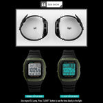 SKMEI 1278 Fashionable Outdoor 50m Waterproof Digital Watch Student Sports Wrist Watch Support 5 Group Alarm Clocks