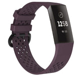 Square Hole Adjustable Sport Watch Band for FITBIT Charge 3