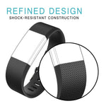 Square Pattern Adjustable Sport Watch Band for FITBIT Charge 2, Size: S, 10.5x8.5cm, S, Cyan, S, Pink, S, Red, S, Green, S, Grey, S, Blue, S, White, S, Aurora Blue, S, Black, S, Light Pink, S, Mint Green, Coral Red, S, Navy Blue, S, Dark Purple, S, Purple