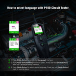 TopDiag P100 Car Circuit Intelligent Analyzer Diagnostic Instrument, Cable Length: 10m, TopDiag P100 10m