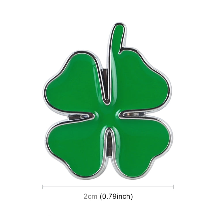 2pcs Four Leaf Clover Luck Symbol Badge Labeling Sticker Styling Car Decoration, Size: 2x2x0.2cm, Size: 2x2x0.2cm