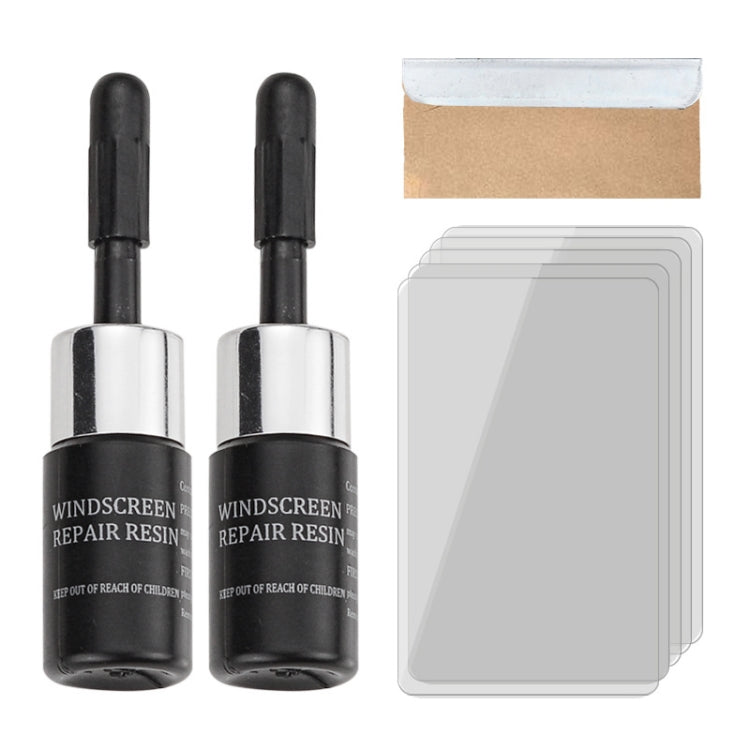 2 in 1 3ml Paintless Dent Removal Car Window Windshield Repair Fluid with Tool, 2 in 1 Repair Fluid (Black), 2 in 1 Repair Fluid (White)