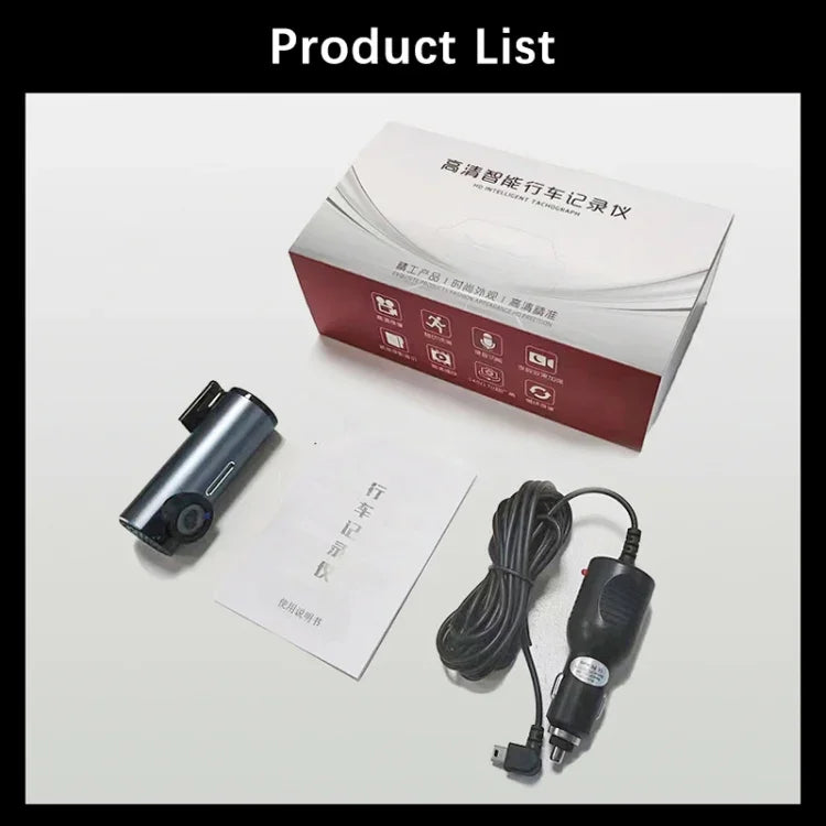 Car 1080P HD WiFi Driving Recorder, Supports Mobile APP Link & Automatic Loop Recording, Car WiFi Driving Recorder