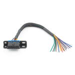 18AWG OBD 16 Pin OBD Cable Opening Line OBD 2 Extension Cable, Cable Length: 30cm, 30cm 18AWG