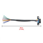 18AWG OBD 16 Pin OBD Cable Opening Line OBD 2 Extension Cable, Cable Length: 30cm, 30cm 18AWG
