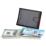 9602 Antimagnetic RFID Mini Crazy Horse Texture Leather Wallet Billfold, 9602