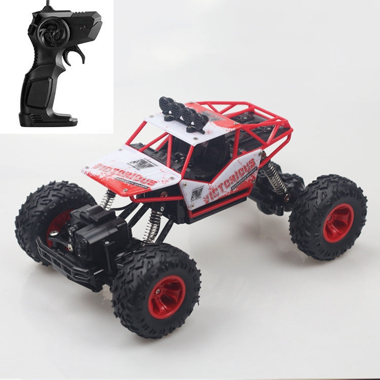 HD6026 1:16 Large Alloy Climbing Car Mountain Cross-country Four-wheel Drive Remote Control Car Toy, Size: 28cm, HD6026 1:16(Blue), HD6026 1:16(Red), HD6026 1:16(Silver), HD6026 1:16(Black)