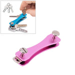 Portable Metal Key Storage Clip, (Green), (Grey), (Red), (Black), (Orange), (Pink)