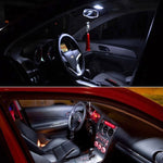 2 PCS Festoon 36mm 2W 160LM White Light 16 LED SMD 4014 Error Free License Plate Lights Car Light Bulb, 36mm