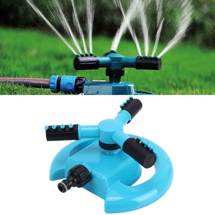 Garden Automatic Rotating Nozzle 360 Degree Rotary Automatic Sprinkler Garden Lawn Watering Nozzle,Applicable for 3/4 inch Water Pipes(Blue), 360 Degree Automatic Sprinkling 3