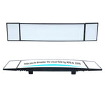 SHUNWEI Large Car Three-Fold Curve Surface Rear View Mirror Reverse Wide Angle Adjustable Angle Auxiliary Blind Area Retroreflector Reversing Wide-angle Lens, SD-2411