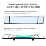 SHUNWEI Large Car Three-Fold Curve Surface Rear View Mirror Reverse Wide Angle Adjustable Angle Auxiliary Blind Area Retroreflector Reversing Wide-angle Lens, SD-2411