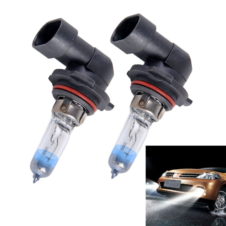 2 PCS 9006 Halogen Head Lamp 12V 55W 1700 LM 4300K  Warm White Light, 9006
