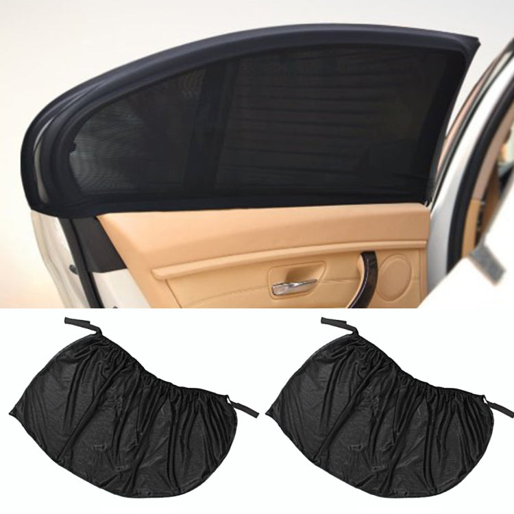 2 PCS Car Shade Block Car Sun Block Window Gauze Shading Net Side Blocking Cover Sun Net Sandbags Side Window Sunshade Cover, Size: 92*54cm, Size: 92*54cm