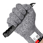 A Pair Cut-resistant Gardening Gloves HPPE Food-grade 5-Level Anti-cutting Anti-wear Safety Working Gloves, Size: M, Length: 22cm, Size: M/Black, Size: M/White
