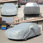 PVC Anti-Dust Sunproof Sedan Car Cover with Warning Strips, Fits Cars up to 4.1m(160 inch) in Length, 160inch (S)