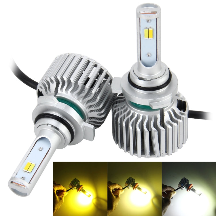 2 PCS 9012 26W 2250LM Car Headlight  LED Auto Light Built-in CANBUS Function (White Light, Yellow Light, Warm White Light), DC 9-16V, 9012