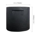 2 Gallon Planting Grow Bag Thickened Non-woven Aeration Fabric Pot Container with Handle, 2 Gallon