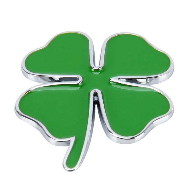 Four Leaf Clover Herb Luck Symbol Badge Emblem Labeling Sticker Styling Car Dashboard  Decoration, Size: 7.5*6cm, Size: 7.5x6cm