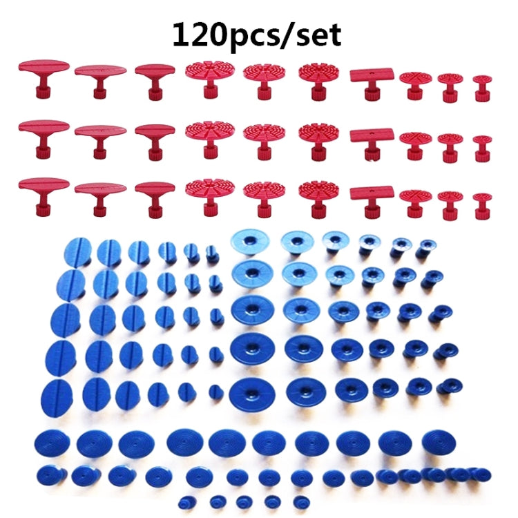 120 in 1 Auto PDR Plastic Ding Glue Tabs Paintless Dent Removal Car Repair Tools Kits Glue Puller Sets Tabs PDR Tools, 120 in 1