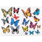 7 PCS Butterfly Shape Plastic Car Free Sticker, Butterfly