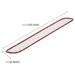2 PCS Universal Car Auto Rubber Body Bumper Guard Protector Strip Sticker