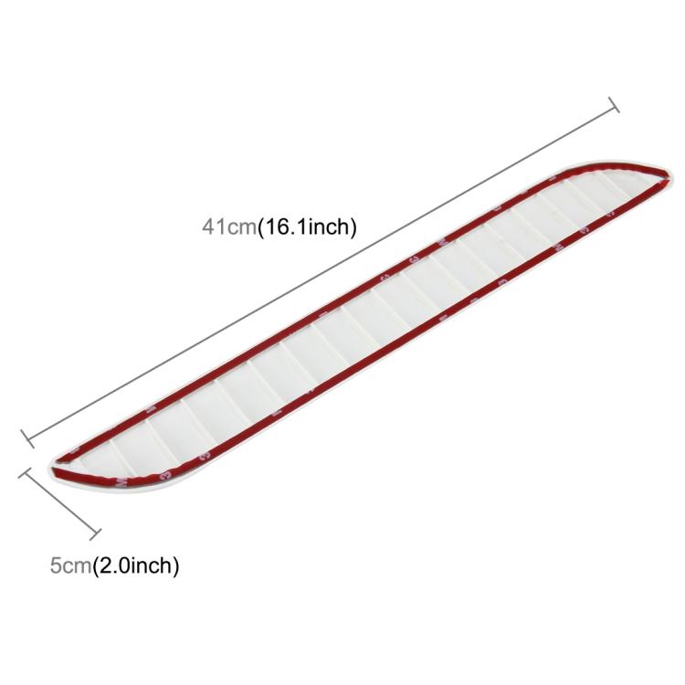 2 PCS Universal Car Auto Rubber Body Bumper Guard Protector Strip Sticker