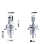 2 PCS M3 H4 DC9-32V / 17W / 6500K / 2000LM IP68 Car LED Headlight Lamps, H4