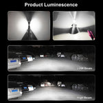 2 PCS M3 H4 DC9-32V / 17W / 6500K / 2000LM IP68 Car LED Headlight Lamps, H4