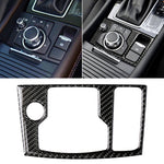 Car Carbon Fiber Right Drive Multimedia Frame B Decorative Sticker for Mazda Axela 2017-2018, Right Drive Multimedia Frame B