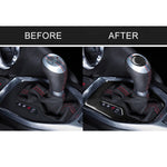 2 in 1 Car Carbon Fiber Gear Frame Decorative Sticker for Chevrolet Camaro 2017-2019, Gear Frame